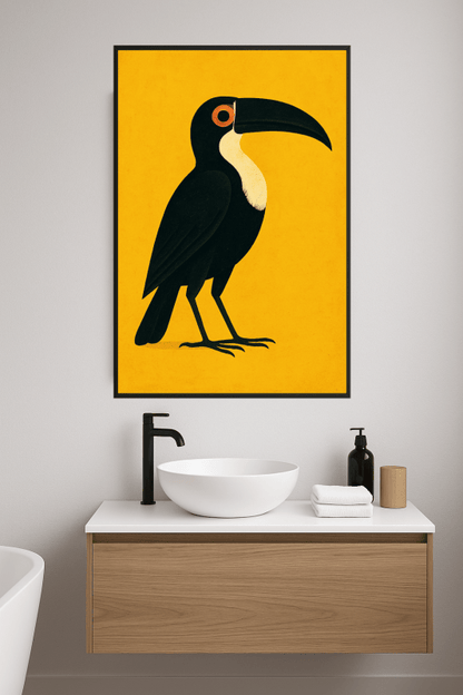 Stylizowana ilustracja tukana - CasaNookDecor