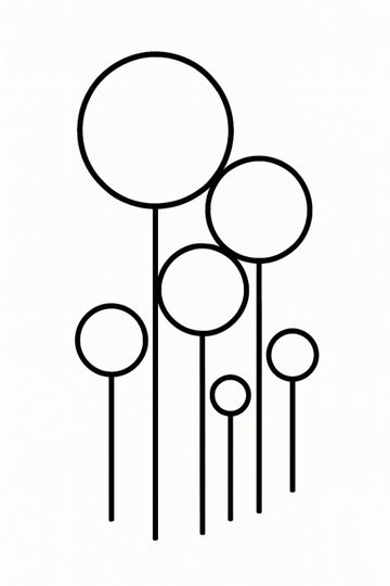 Stylizowana Sztuka Linii Drzew - CasaNookDecor