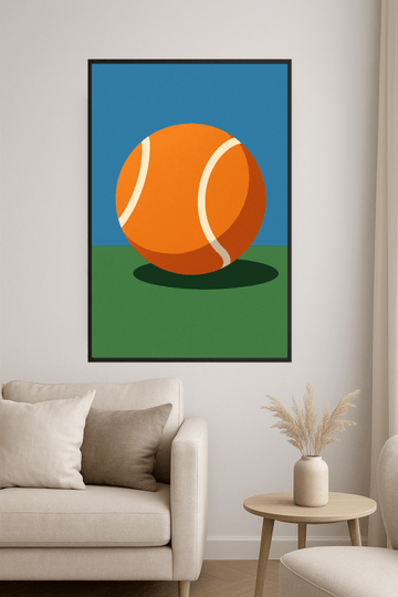 Stylizowana Sztuka Piłki Tenisowej - CasaNookDecor