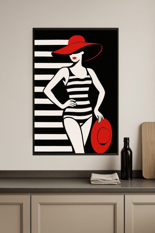 Stylizowany Druk Sztuki Kobiety - CasaNookDecor