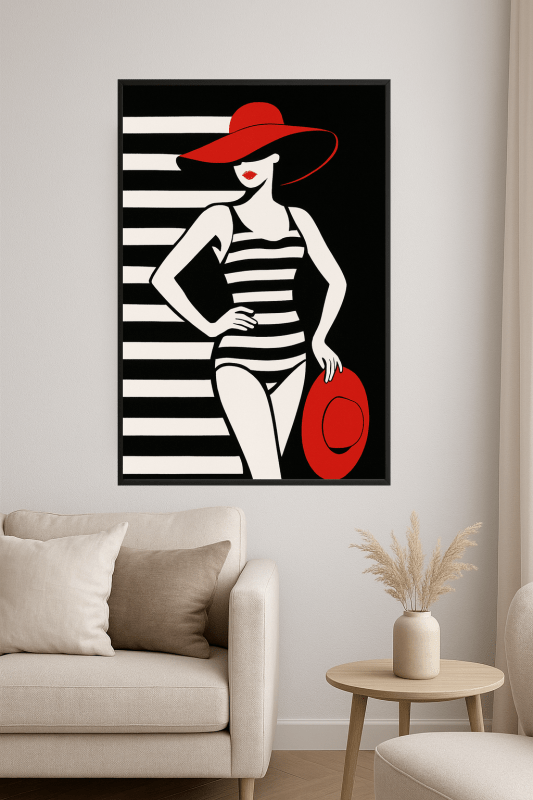 Stylizowany Druk Sztuki Kobiety - CasaNookDecor