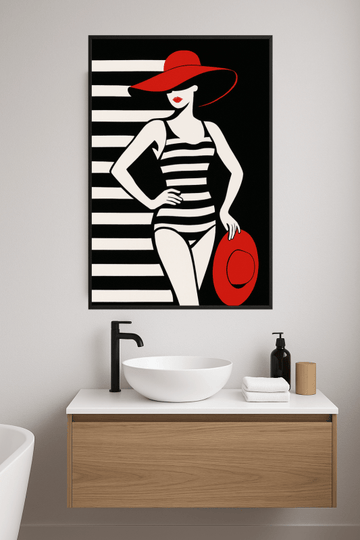 Stylizowany Druk Sztuki Kobiety - CasaNookDecor