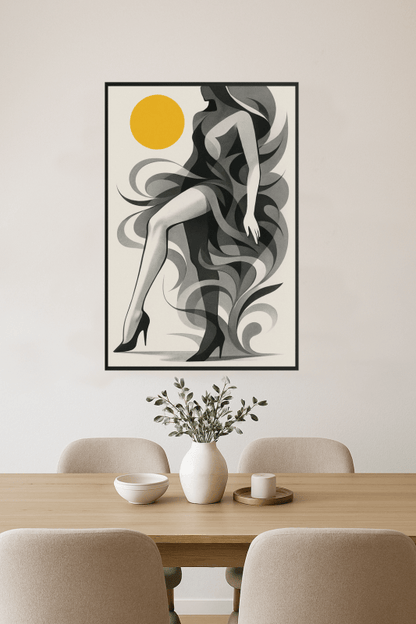 Stylizowany Druk Sztuki Kobiety - CasaNookDecor