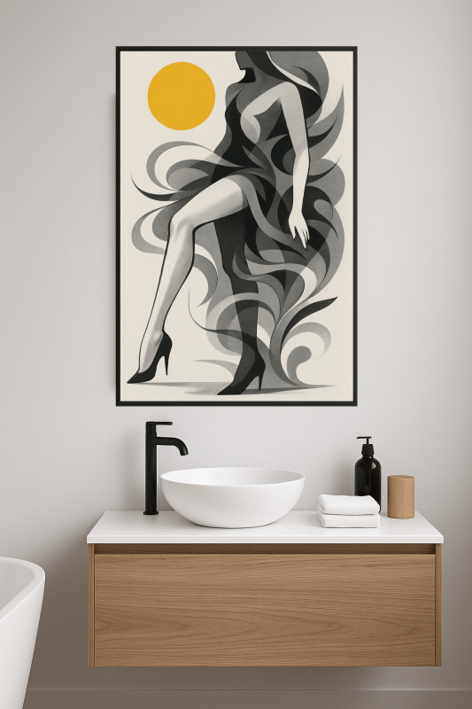 Stylizowany Druk Sztuki Kobiety - CasaNookDecor