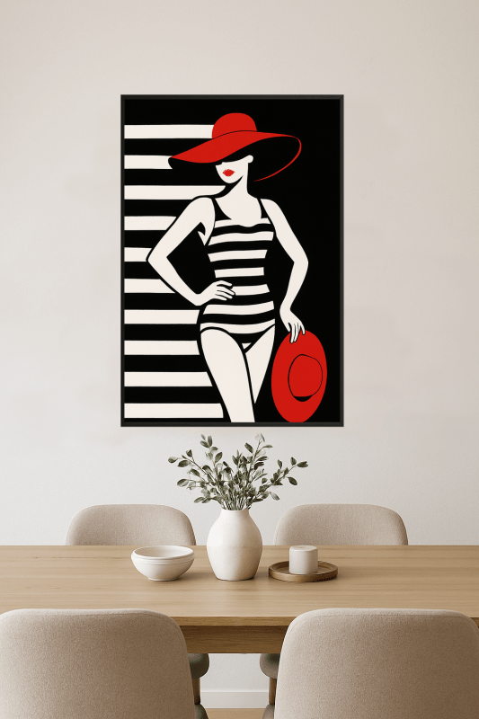 Stylizowany Druk Sztuki Kobiety - CasaNookDecor