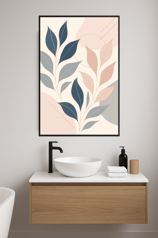 Stylizowany Druk Sztuki Liściowej - CasaNookDecor