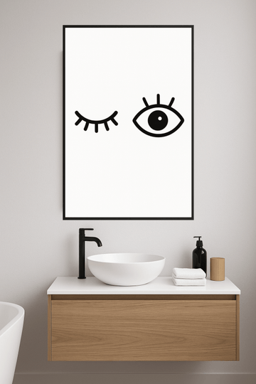 Stylizowany Druk Sztuki Oka - CasaNookDecor