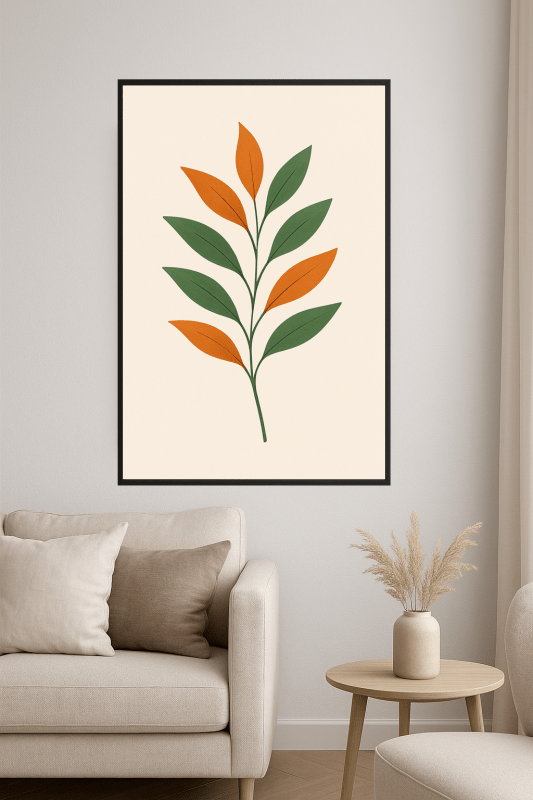 Stylizowany Druk Sztuki Roślinnej - CasaNookDecor