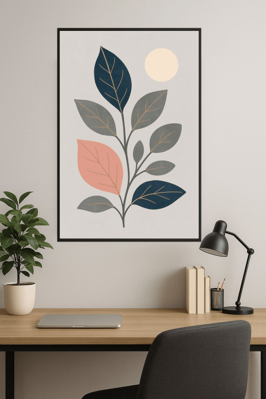 Stylizowany Druk Sztuki Roślinnej - CasaNookDecor