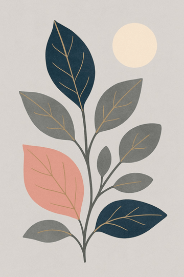 Stylizowany Druk Sztuki Roślinnej - CasaNookDecor