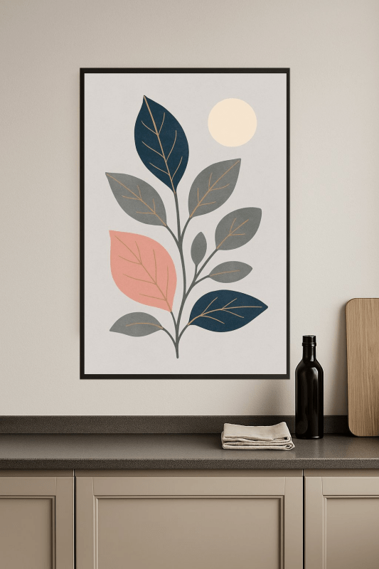 Stylizowany Druk Sztuki Roślinnej - CasaNookDecor