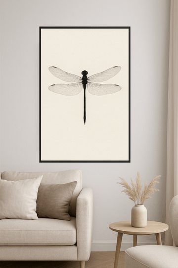 Stylizowany Druk Sztuki Ważki - CasaNookDecor