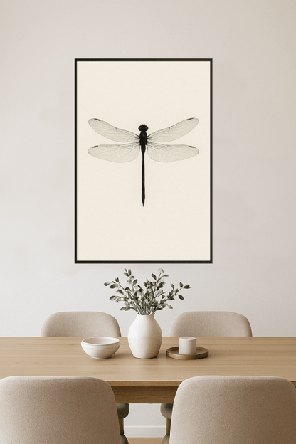 Stylizowany Druk Sztuki Ważki - CasaNookDecor