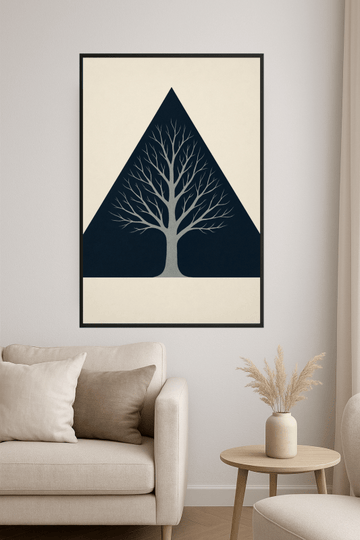 Stylizowany Drzewny Plakat Sztuki - CasaNookDecor