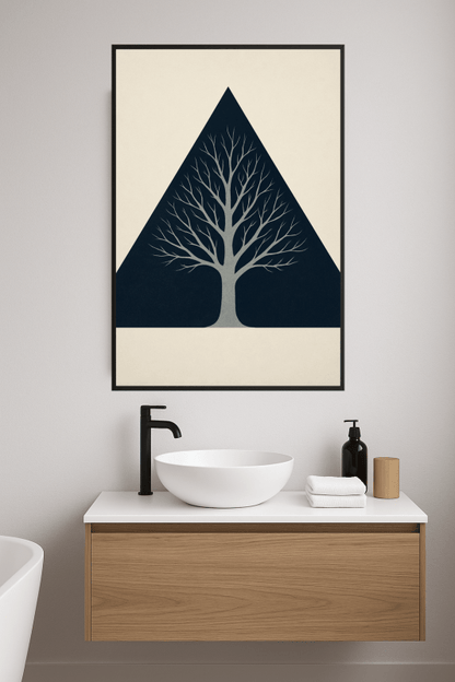 Stylizowany Drzewny Plakat Sztuki - CasaNookDecor