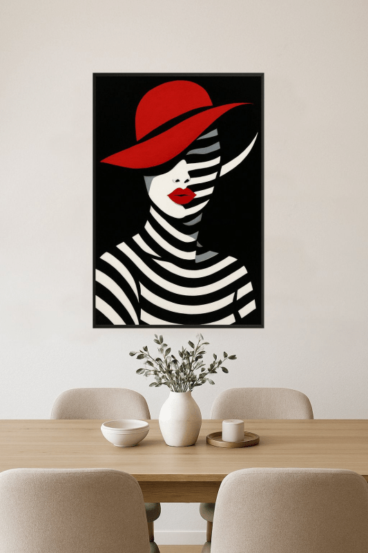 Stylizowany Portret Kobiety - CasaNookDecor