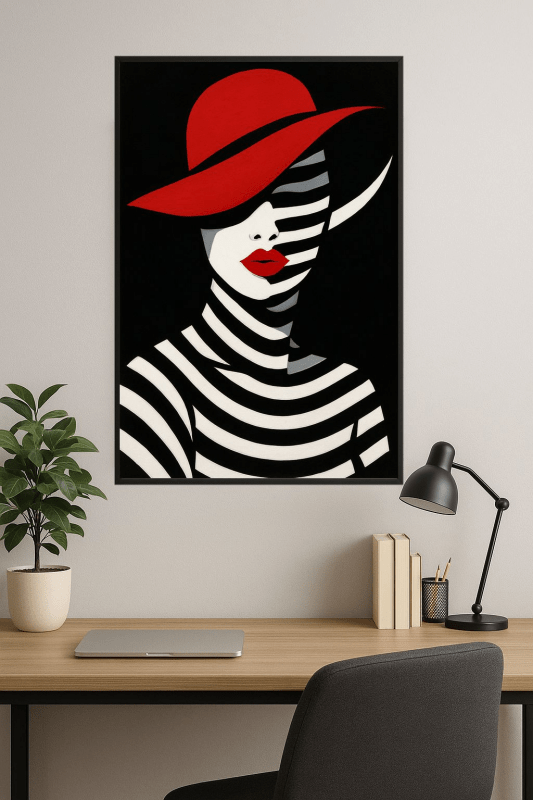 Stylizowany Portret Kobiety - CasaNookDecor