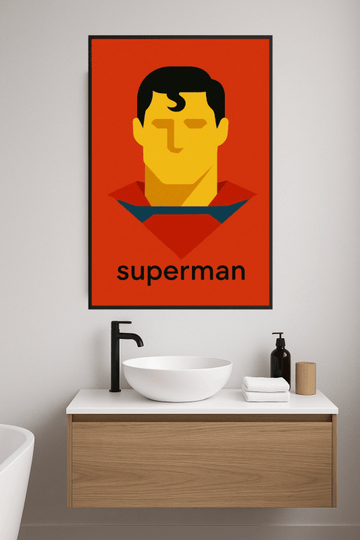 Superman Geometria Sztuki - CasaNookDecor