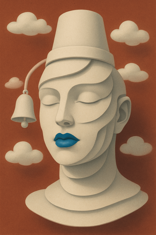 Surrealistyczna Warstwowa Sztuka Twarzy - CasaNookDecor