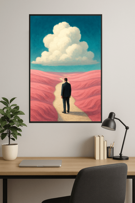 Surrealistyczny Druk Sztuki Krajobrazu - CasaNookDecor