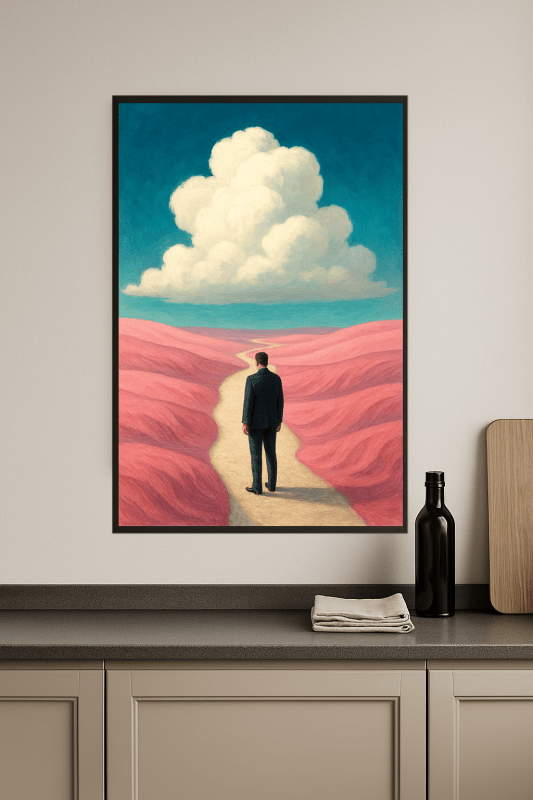 Surrealistyczny Druk Sztuki Krajobrazu - CasaNookDecor