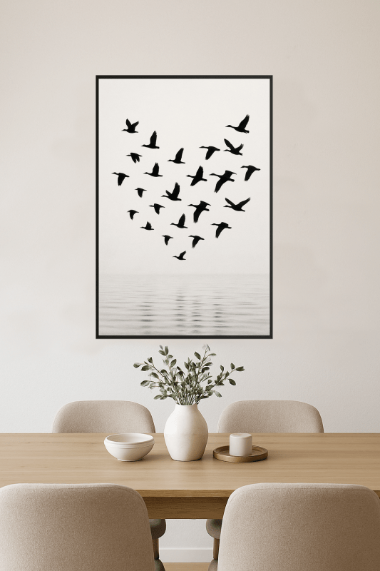 Sylwetka Ptaków W Locie - CasaNookDecor