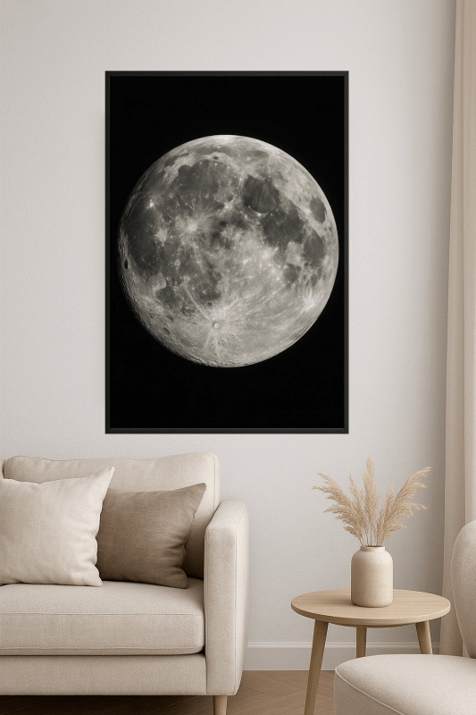 Szczegółowe Zbliżenie Księżyca - CasaNookDecor