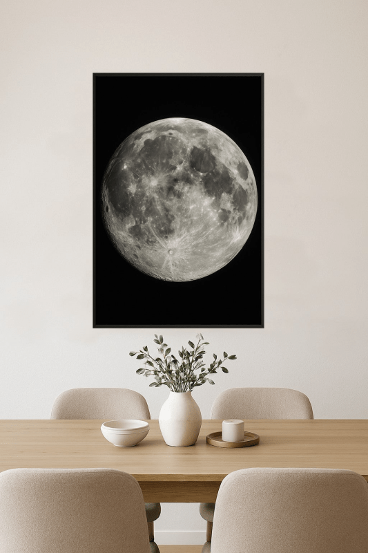 Szczegółowe Zbliżenie Księżyca - CasaNookDecor
