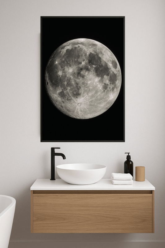 Szczegółowe Zbliżenie Księżyca - CasaNookDecor