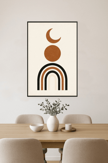 Sztuka Księżyca W Wanilii I Okręgu - CasaNookDecor