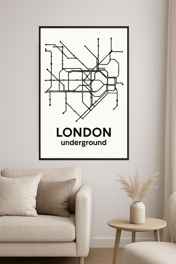 Sztuka Mapy Metra Londyńskiego - CasaNookDecor