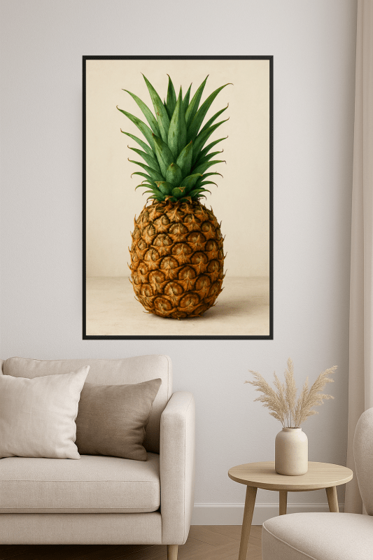 Sztuka Ścienna Ananasa - CasaNookDecor