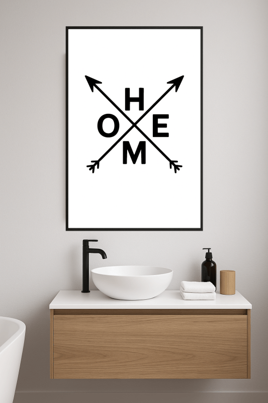 Sztuka Ścienna Strzała Domu - CasaNookDecor