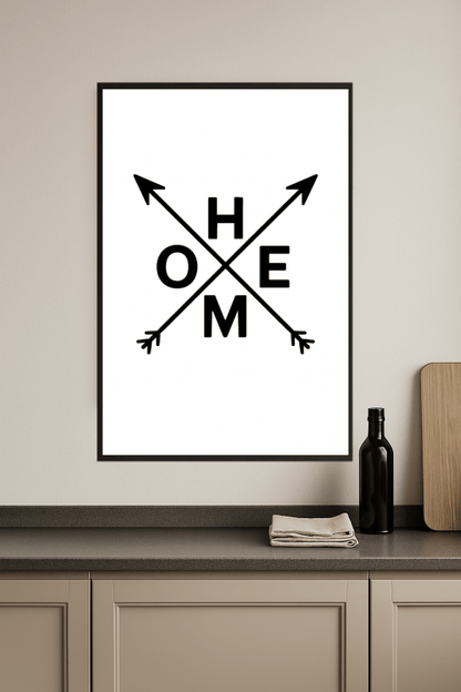 Sztuka Ścienna Strzała Domu - CasaNookDecor