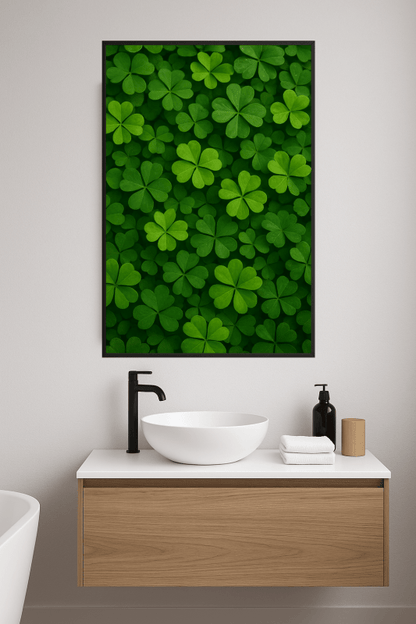 Sztuka Ścienna W Kształcie Liścia Koniczyny - CasaNookDecor