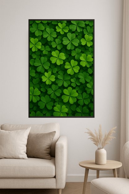 Sztuka Ścienna W Kształcie Liścia Koniczyny - CasaNookDecor