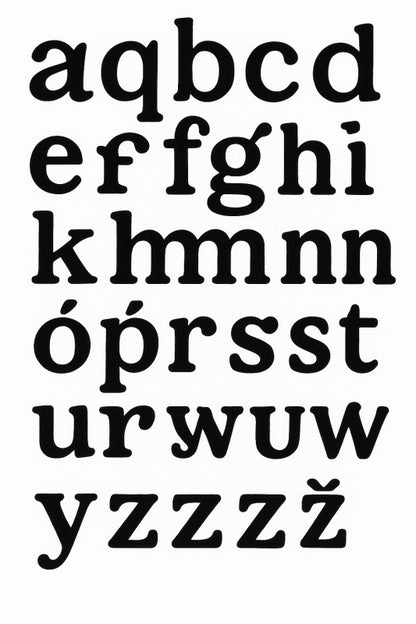 Sztuka Ścienna z Małymi Literami - CasaNookDecor