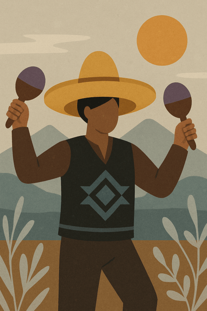 Sztuka Sombrero i Maracas - CasaNookDecor