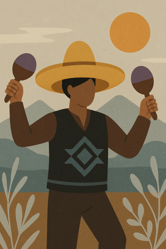 Sztuka Sombrero i Maracas - CasaNookDecor