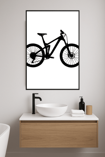 Sztuka Sylwetki Roweru Górskiego - CasaNookDecor