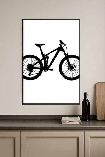 Sztuka Sylwetki Roweru Górskiego - CasaNookDecor