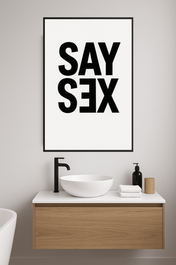 Sztuka Typografii Mówiąca o Seksie - CasaNookDecor