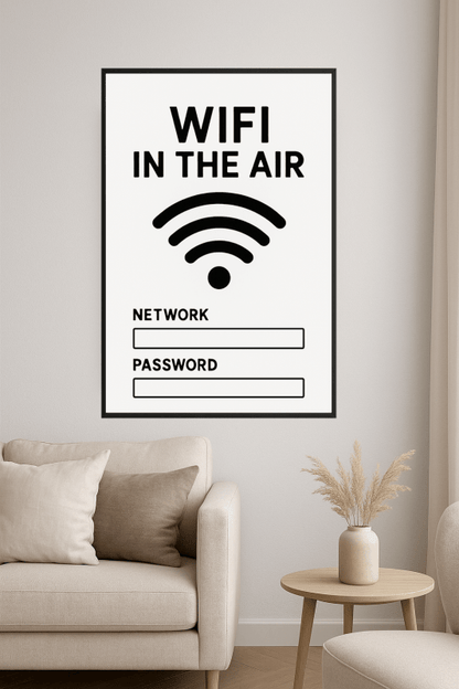 Tablica Informacyjna o Wi - Fi - CasaNookDecor