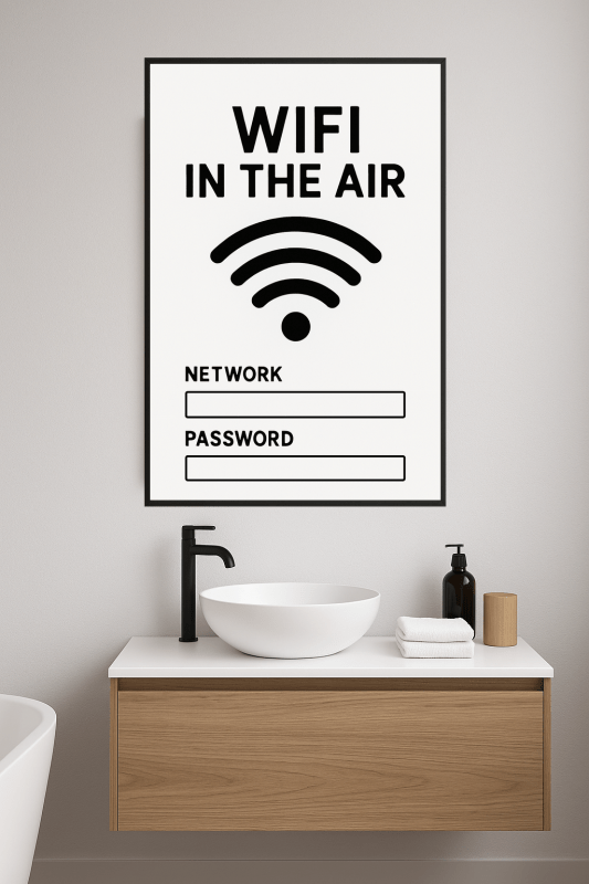 Tablica Informacyjna o Wi - Fi - CasaNookDecor