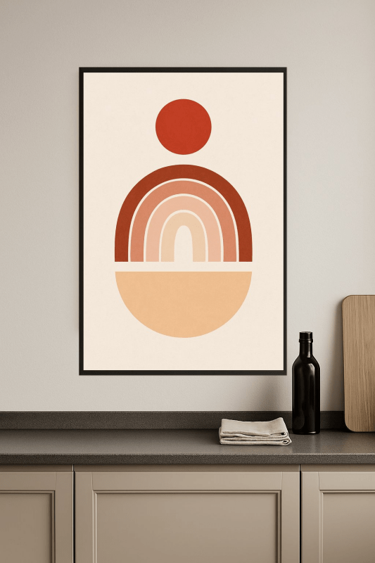 Terracotta Rainbow Art Print - CasaNookDecor