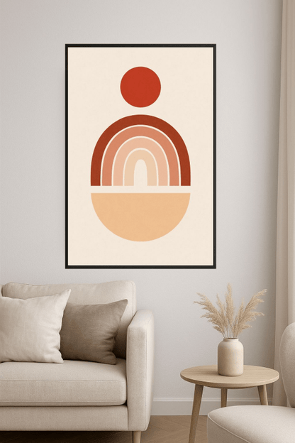 Terracotta Rainbow Art Print - CasaNookDecor
