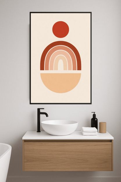 Terracotta Rainbow Art Print - CasaNookDecor