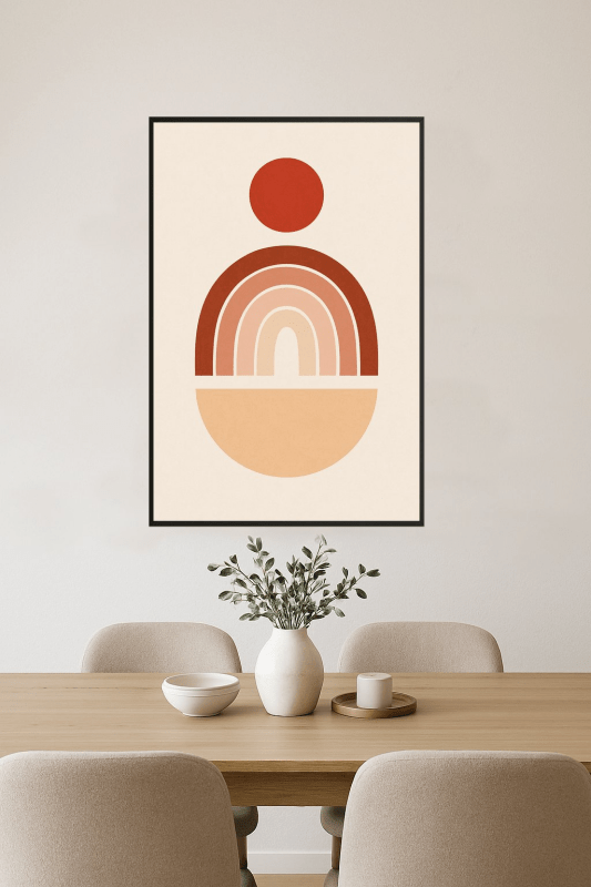 Terracotta Rainbow Art Print - CasaNookDecor