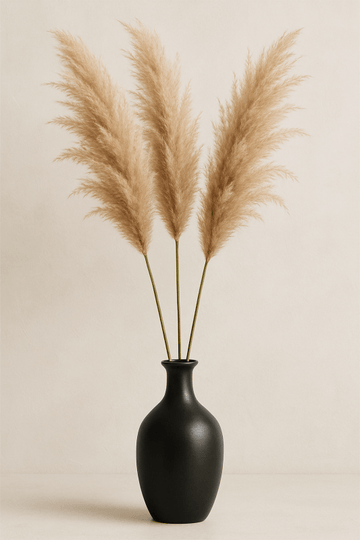 Plakat z trawą pampasową do druku