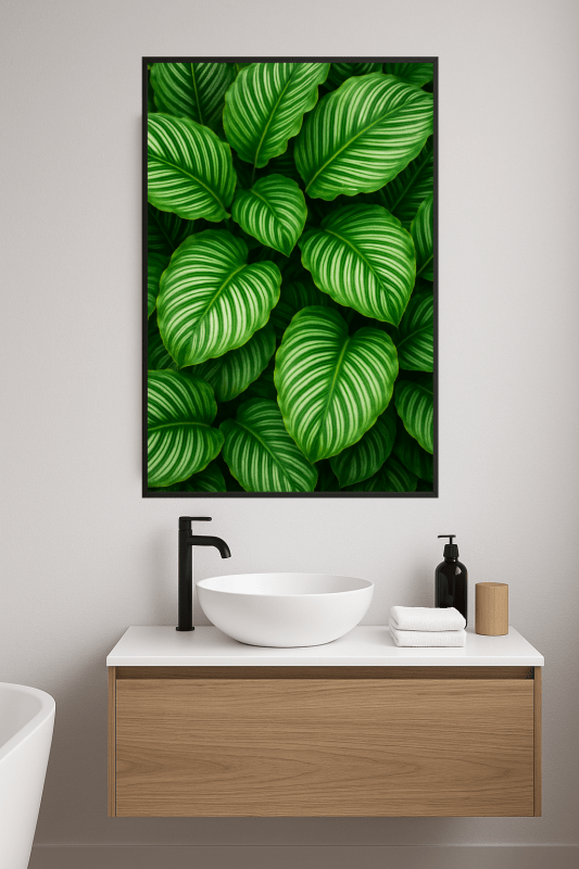Tropikalny Druk Sztuki Liści - CasaNookDecor
